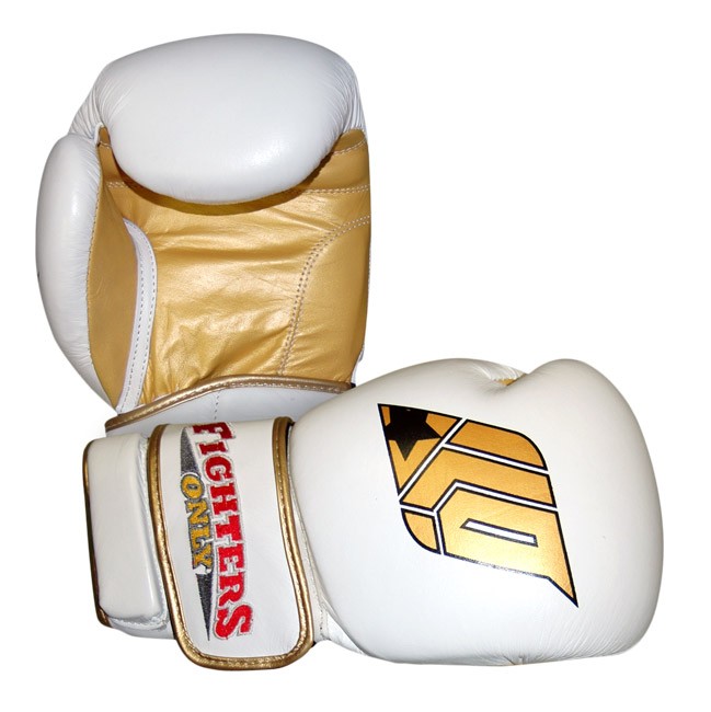 Fighters Only Boxing Gloves White