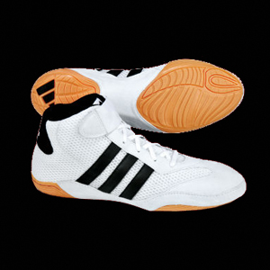 Adidas Mat Hog Wrestling Shoes, white / Fighting equipment